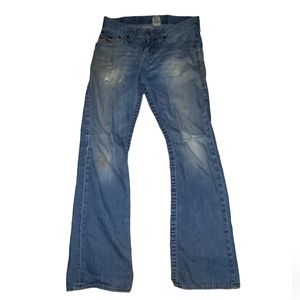 ORANGE STITCH TRUE RELIGION JEANS